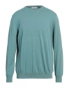 +39 Masq Man Sweater Pastel Blue Size 44 Cotton In Blue