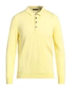 +39 Masq Man Sweater Pastel Yellow Size 40 Organic Cotton In Yellow
