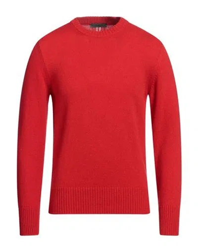 +39 Masq Man Sweater Red Size 42 Wool