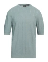 +39 Masq Man Sweater Sage Green Size 42 Linen, Cotton