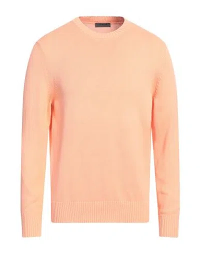 +39 Masq Man Sweater Salmon Pink Size 46 Cotton