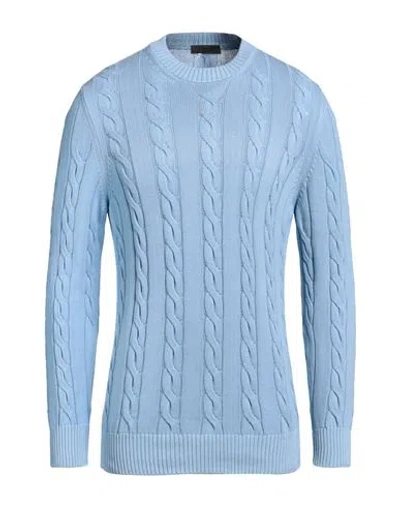 +39 Masq Man Sweater Sky Blue Size 40 Cotton