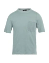 +39 Masq Man Sweater Slate Blue Size 36 Linen, Cotton