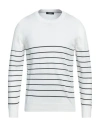 +39 Masq Man Sweater White Size 42 Organic Cotton In White