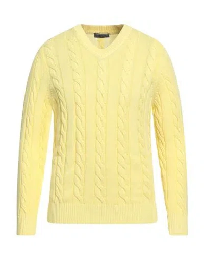 +39 Masq Man Sweater Yellow Size 42 Cotton