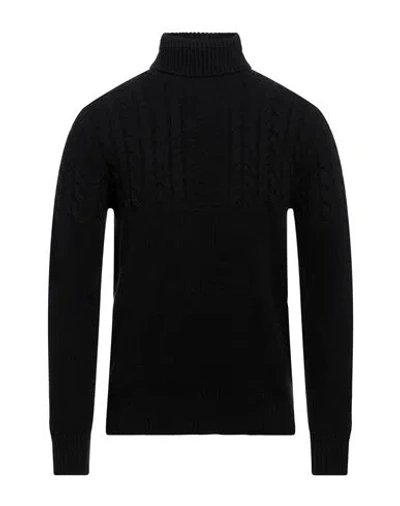 +39 Masq Man Turtleneck Black Size 46 Wool