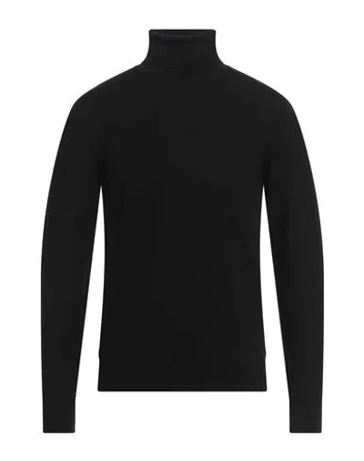 +39 Masq Man Turtleneck Black Size 38 Merino Wool
