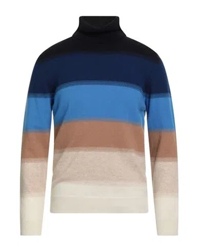 +39 Masq Man Turtleneck Blue Size 44 Wool