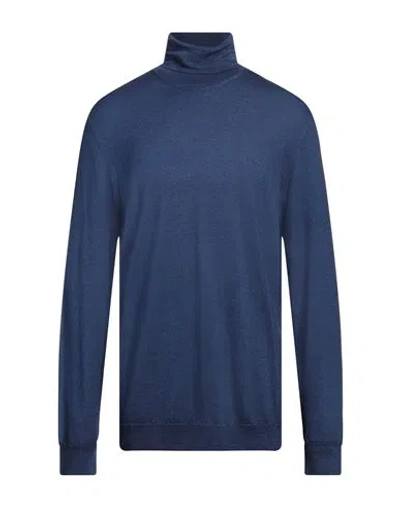 +39 Masq Man Turtleneck Blue Size 46 Merino Wool