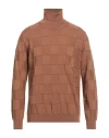 +39 Masq Man Turtleneck Brown Size 44 Merino Wool