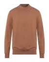 +39 Masq Man Turtleneck Camel Size 46 Merino Wool