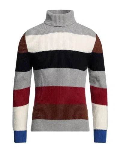 +39 Masq Man Turtleneck Grey Size 36 Wool