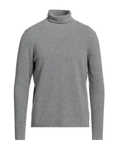 +39 Masq Man Turtleneck Grey Size 44 Cotton, Polyamide, Elastane