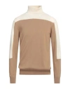 +39 Masq Man Turtleneck Ivory Size 44 Merino Wool, Wool