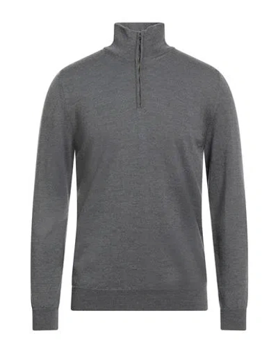 +39 Masq Man Turtleneck Lead Size L Virgin Wool