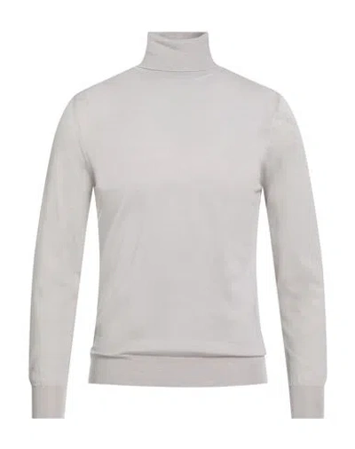 +39 Masq Man Turtleneck Light Brown Size 36 Wool, Silk