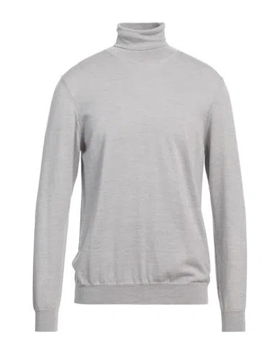 +39 Masq Man Turtleneck Light Grey Size 44 Merino Wool