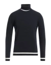 +39 Masq Man Turtleneck Midnight Blue Size 46 Wool In Blue