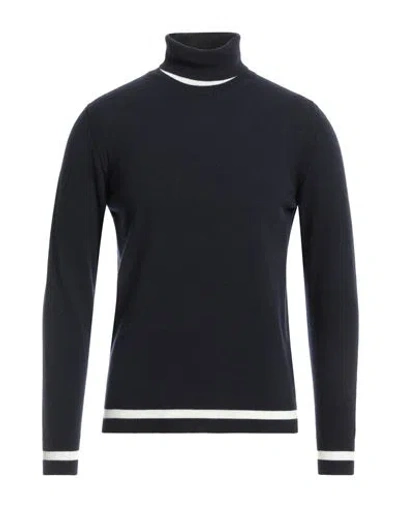 +39 Masq Man Turtleneck Midnight Blue Size 46 Wool