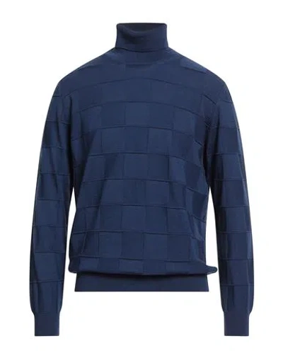 +39 Masq Man Turtleneck Navy Size 42 Merino Wool