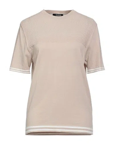 +39 Masq Woman Sweater Beige Size S Cotton