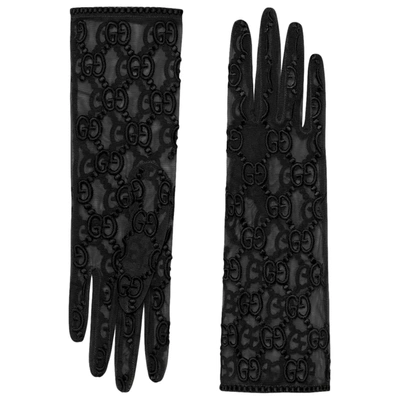 Pre-owned Gucci Gloves In Black