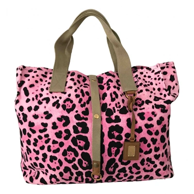 Pre-owned Dolce & Gabbana Cloth Tote In Pink