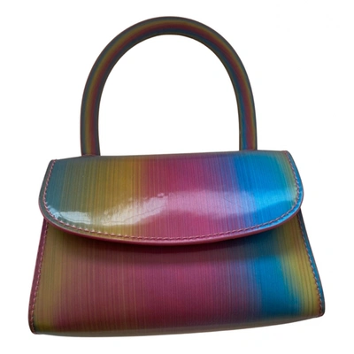 Pre-owned By Far Mini Patent Leather Handbag In Multicolour