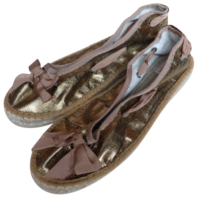 Pre-owned Pare Gabia Cloth Sandals In Metallic