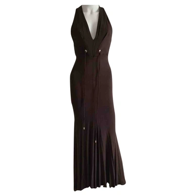 Pre-owned Gucci Maxi Dress In Brown