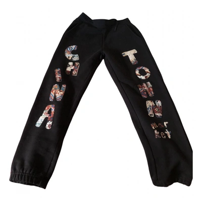 Pre-owned Chinatown Market Trousers In Black