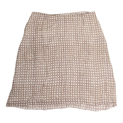 Pre-owned Maison Margiela Mini Skirt In Brown