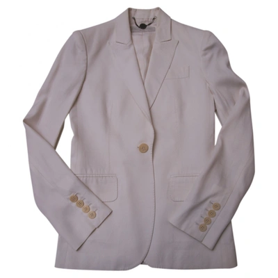 Pre-owned Stella Mccartney Suit Jacket In White