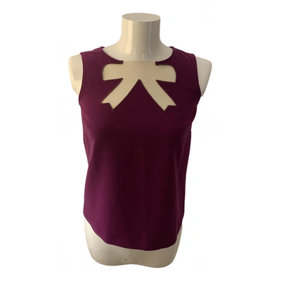 Pre-owned Moschino Blouse In Purple