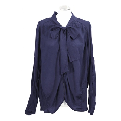 Pre-owned Mulberry Blouse In Blue