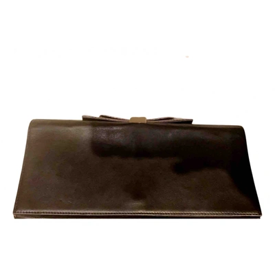 Pre-owned See By Chloé Leather Clutch Bag In Brown