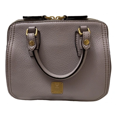 Pre-owned Mcm Leather Handbag In Purple