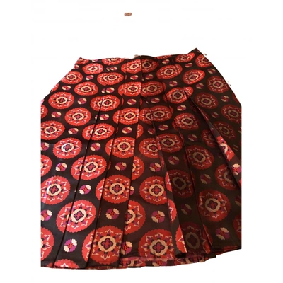 Pre-owned Diane Von Furstenberg Silk Mini Skirt In Multicolour