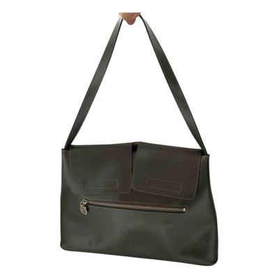 Pre-owned Jean Paul Gaultier Leather Handbag In Green
