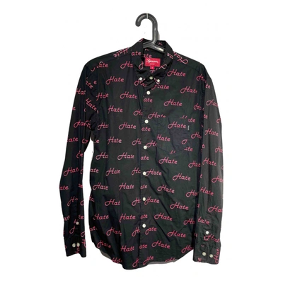 Pre-owned Supreme Shirt In Black