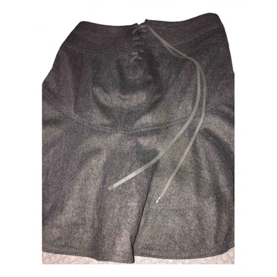 Pre-owned Marc By Marc Jacobs Wool Mini Skirt In Grey