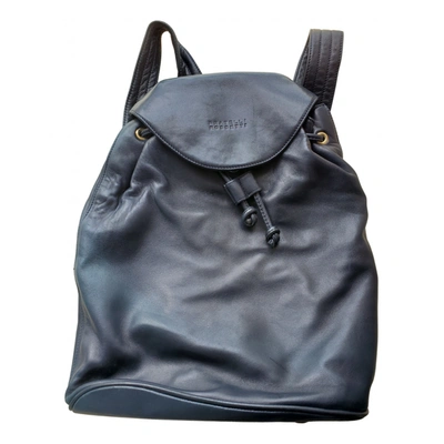 Pre-owned Fratelli Rossetti Leather Backpack In Blue