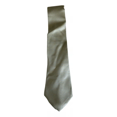 Pre-owned Kiton Silk Tie In Grey