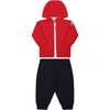 MONCLER MULTICOLOR TRACKSUIT FOR BABY BOY WITH ICONIC PATCH,951 - 8M769 - 20 - 80996 455