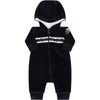 MONCLER BLUE BABYGROW FOR BABY KIDS WITH LOGO,951 - 8L734 - 20 - 8999Y 778