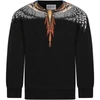 Marcelo Burlon County Of Milan Kids Black And Orange Grizzly Wings Sweatshirt In Black