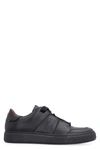 Z ZEGNA TIZIANO LEATHER LOW-TOP SNEAKERS,A2975XLHSWI NER