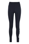 Stella Mccartney Logo-print Scuba Leggings In Blue
