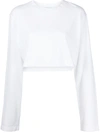 COTTON CITIZEN CROPPED LONG-SLEEVE TOP