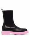 GIVENCHY COLOURBLOCK LEATHER CHELSEA BOOTS